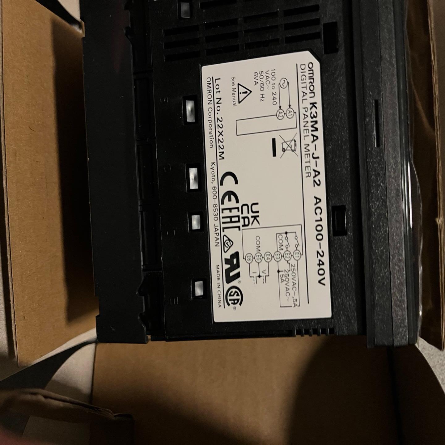 数显表，K3MA-J-A2，数字面板表，电源AC220