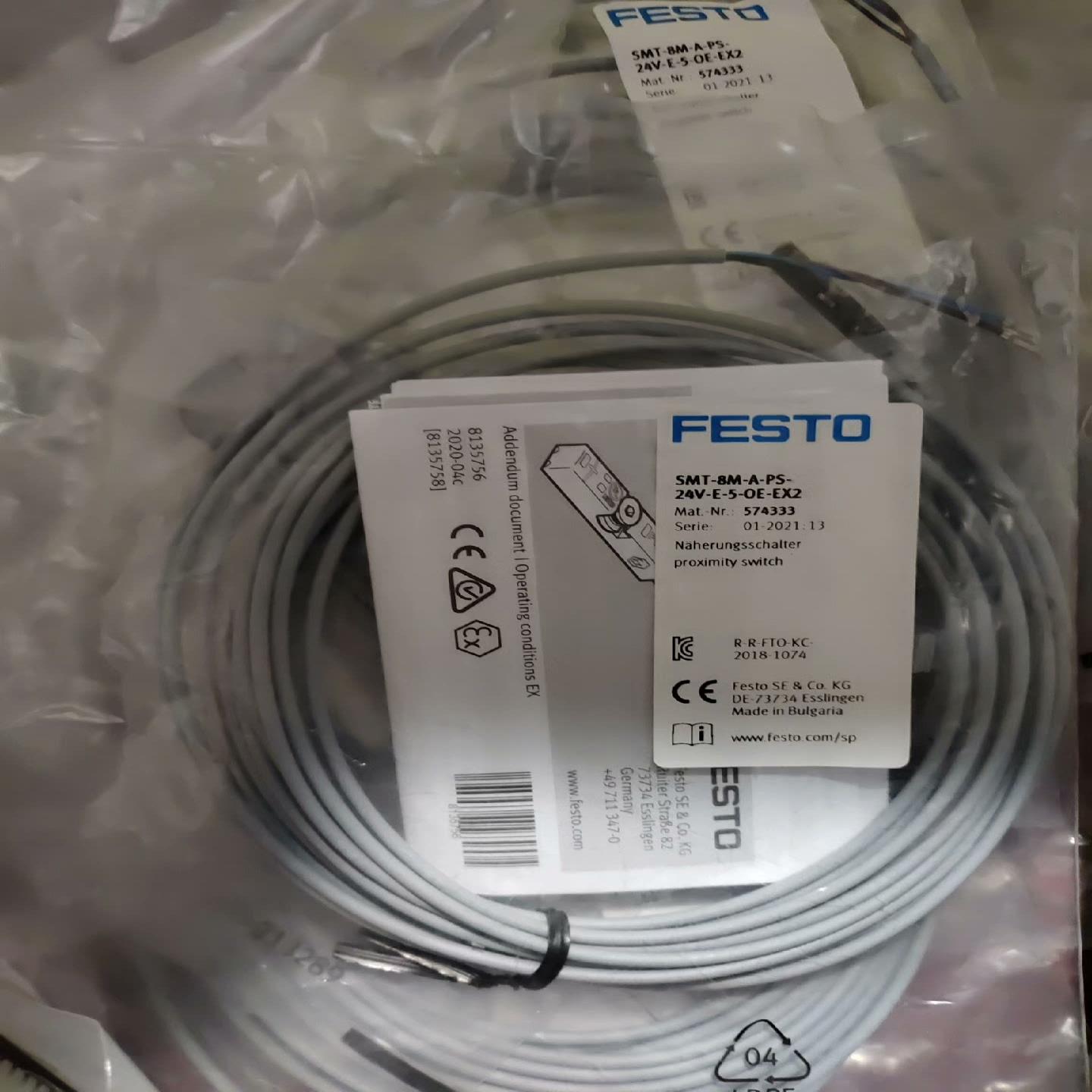 费斯托FESTO接近开关 574333 SMT-8M-A-P