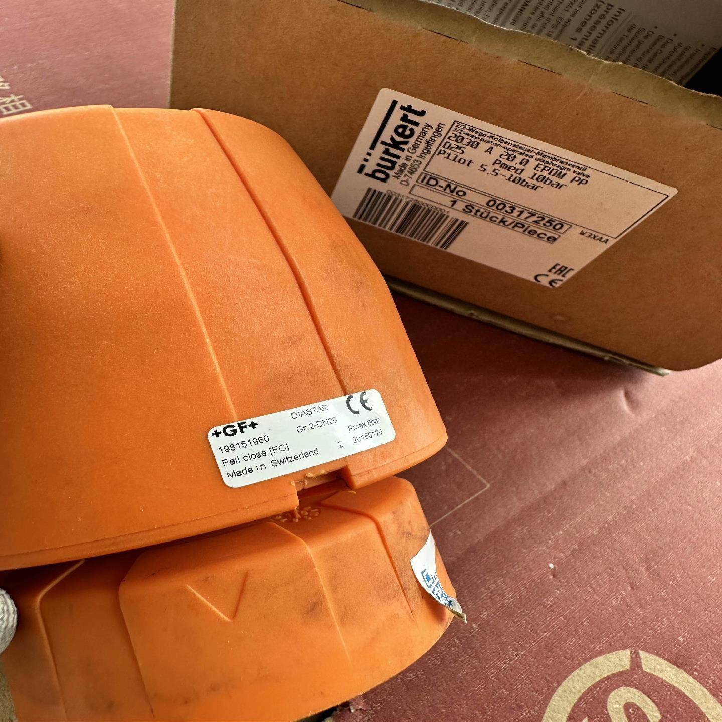 GF PVDF气动隔膜阀 DN20