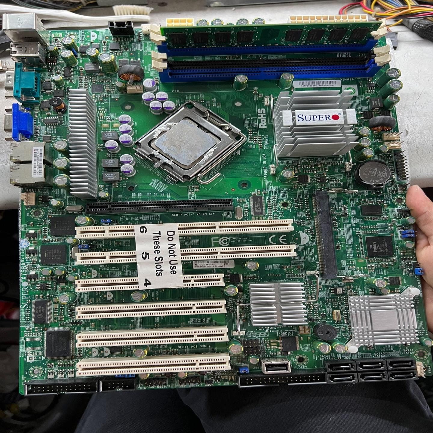 超微 X7SBA 3200芯片 单路775 服务器主板X7S