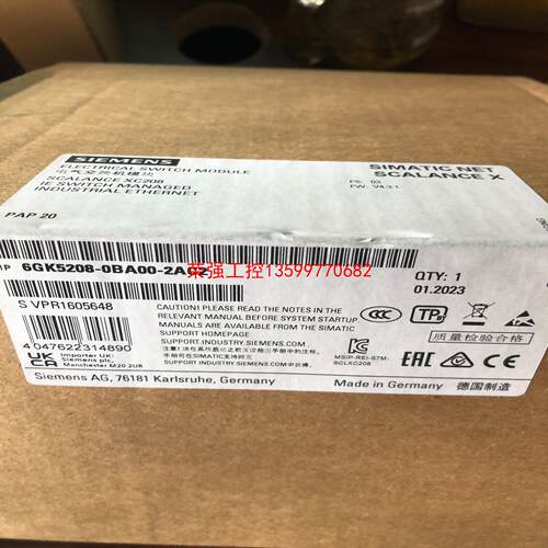 【荣强工控】6GK5208-0BA00-2AC2西门子6GK52080B