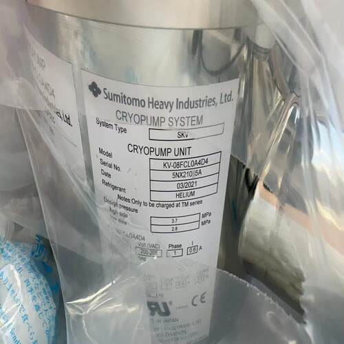 （设备配件）住友冷泵CRYOPUMP KV-08FCL0A4D4，原厂保
