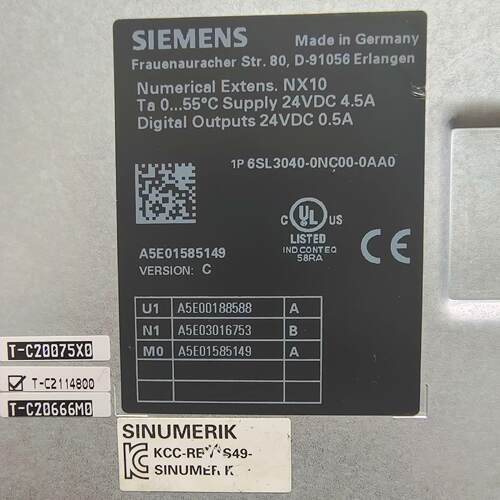 （设备配件）6SL3040-0NC00-0AA0，西门子数字控制扩展模块