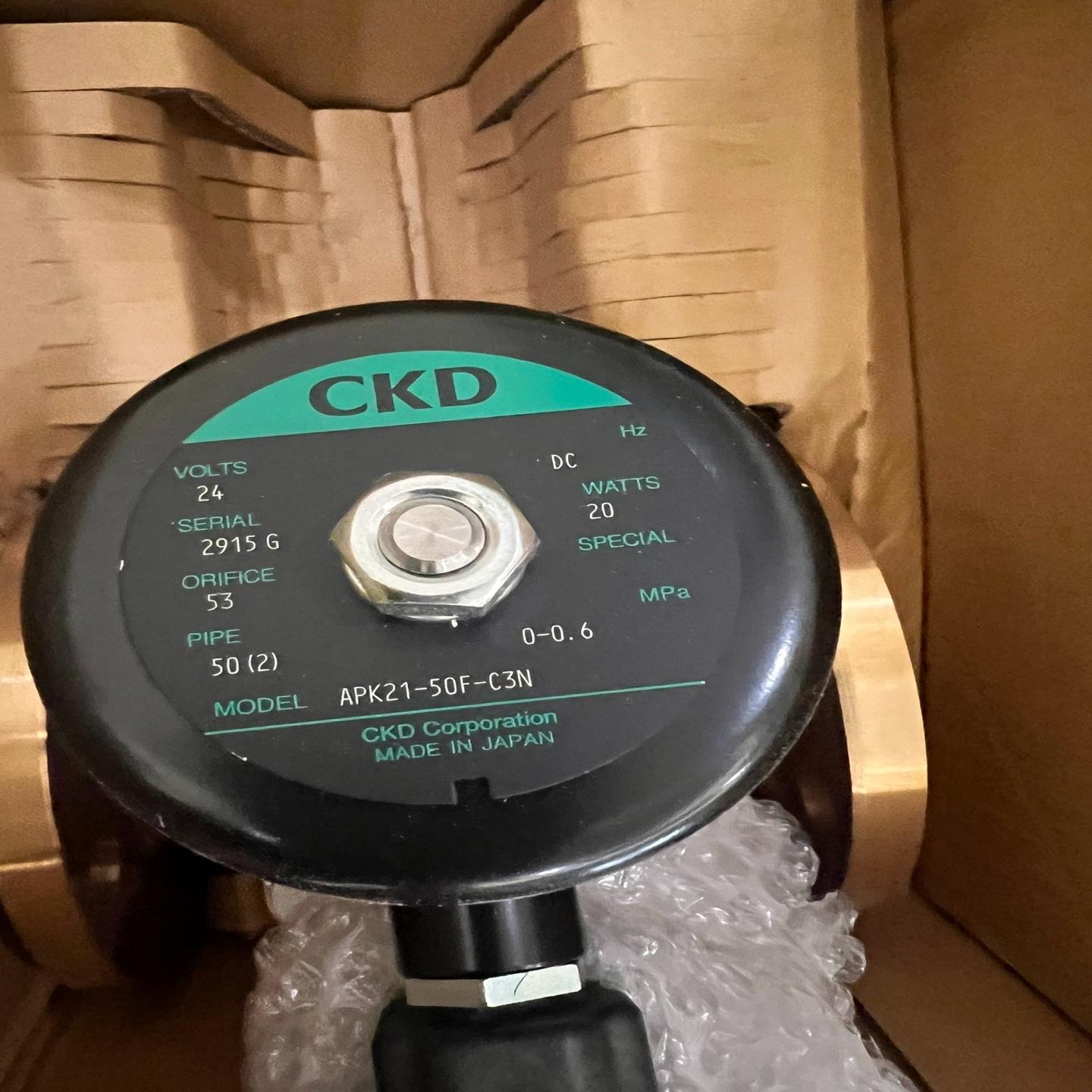 CKD电磁阀APK21-50F-C3N，全新没有使用过，实物