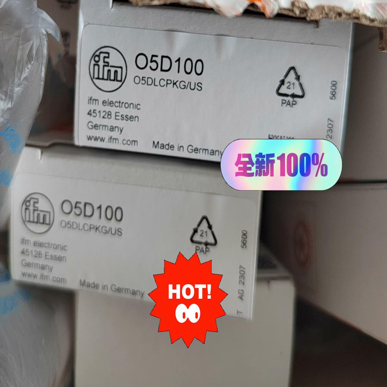 IFM激光位移传感器，O5D100原装正品，按便宜出，非