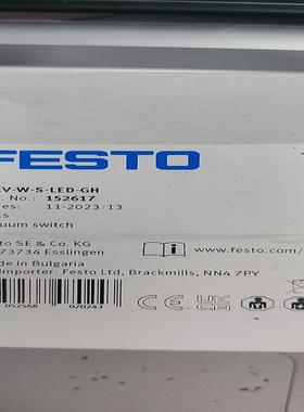 FESTO 152617  VPEV-W-S-LED-GH 真空开关 ！议价