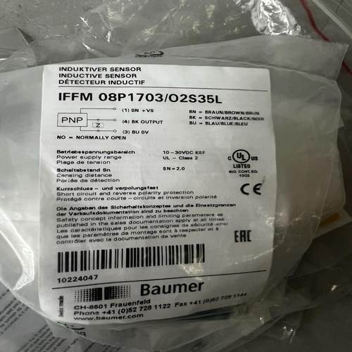 Baumer保盟IFFM 08p1703/O2S35L剩