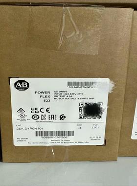 AB变频器25A-D4P0N104全新原装正品现货，实采联系
