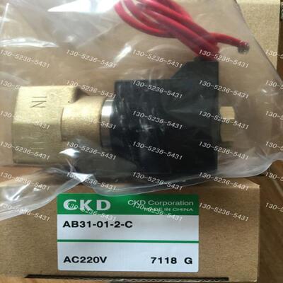 CKD喜开理电磁阀AB31-01-5-P2G-DC24V AB31-01-6-C2E-AC220V议价