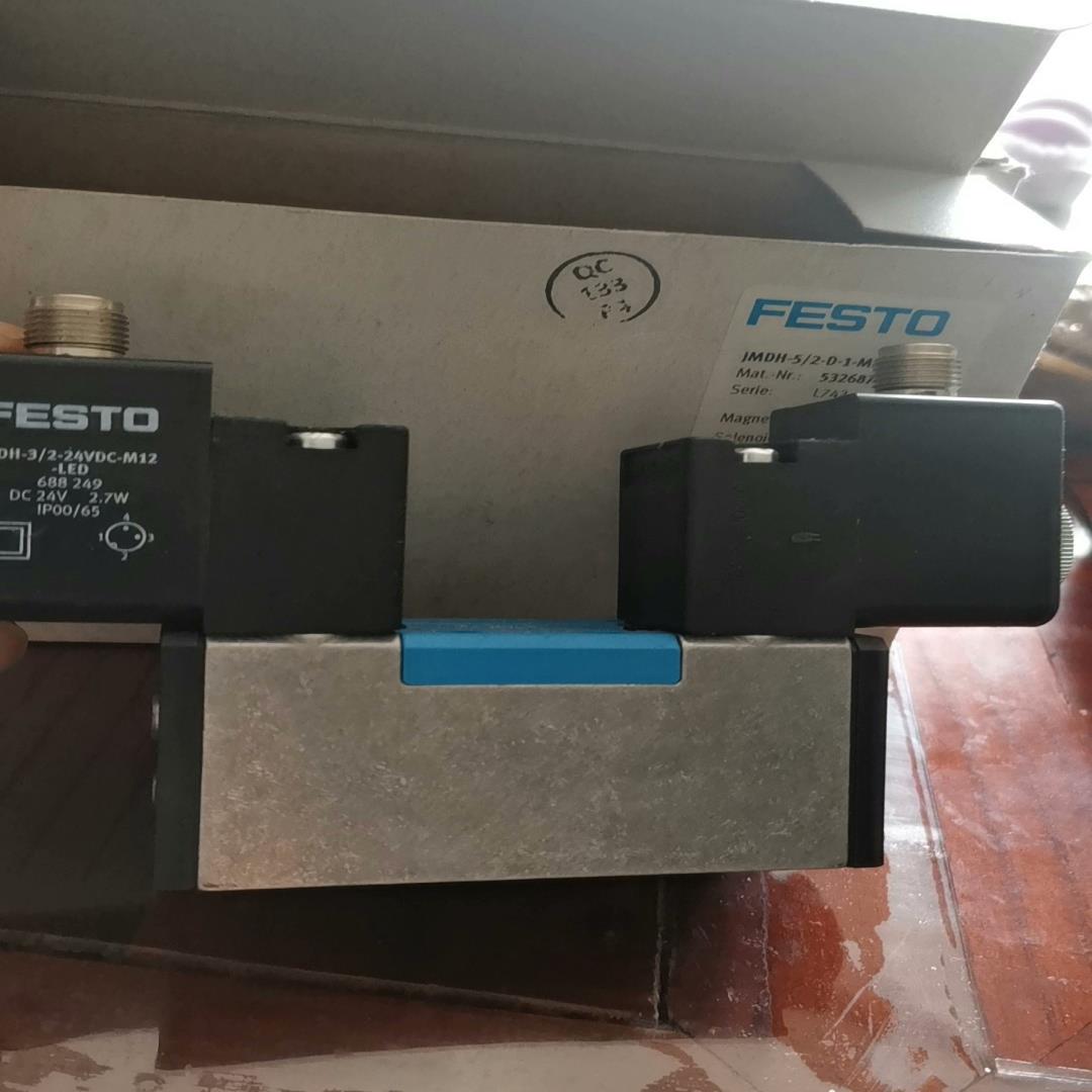 费斯托电磁阀正品JMDH-5/2-D-1-M12-C