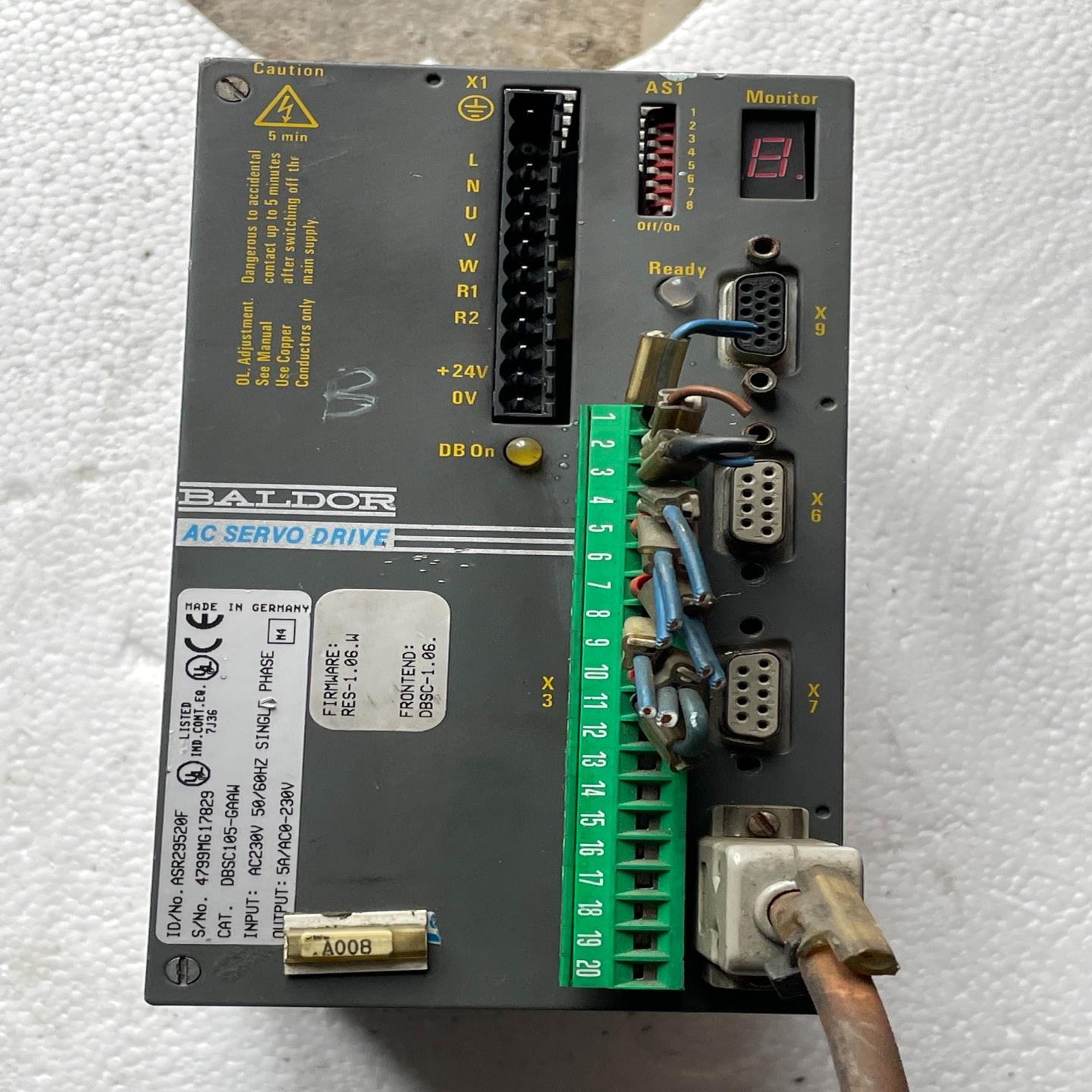 （设备配件）DBSC105驱动器 G-ASR29520FBALDOR保德图片