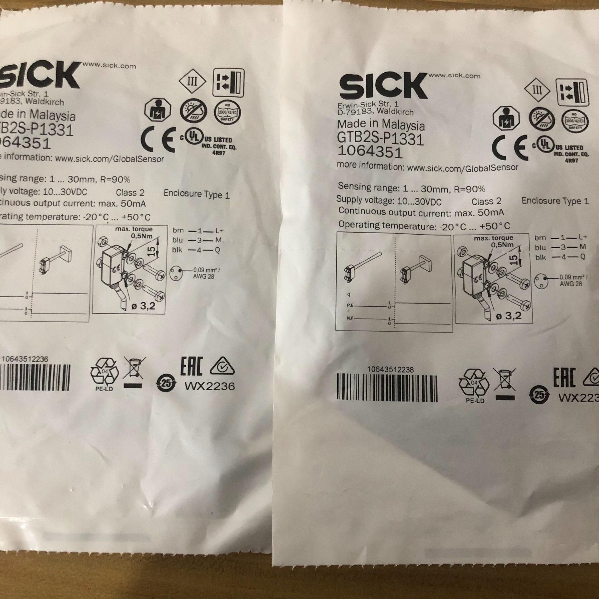 全新西克GTB2S-P1331订货号1064351多个！