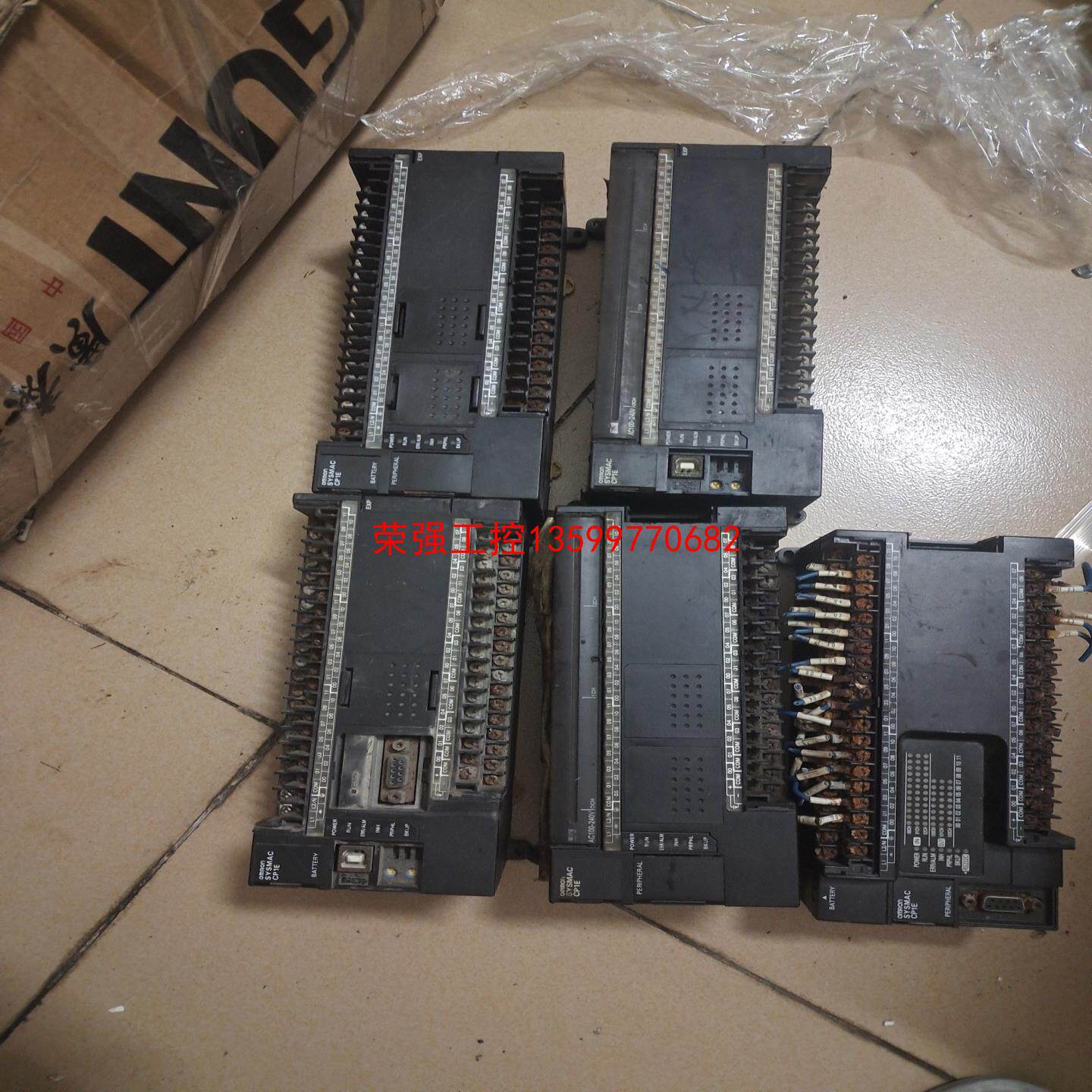 【荣强工控】欧姆龙PLC，CP1E-N60DR四个，CP1E-N