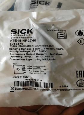 SICKSICK光电开关VTE18-4P2740订货号601