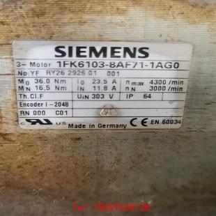 8AF71 1FK6103 1AG0电机 非标价