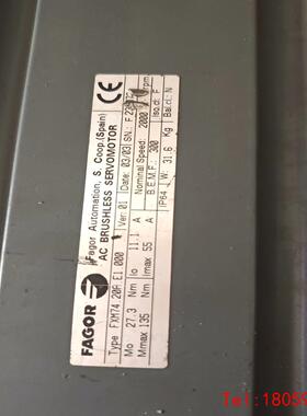 【非标价】拆机FAGOR 法格伺服电机  FXM74.20A.E1.0