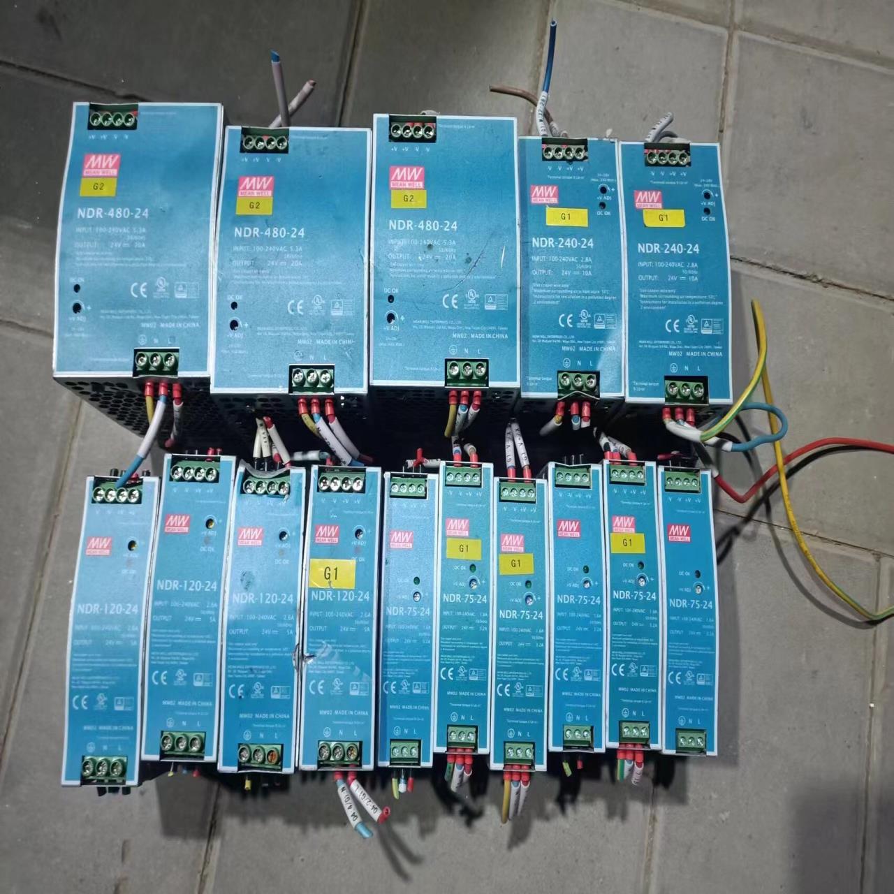 （设备配件）明纬NDR-480-24开关电源 拆机电源，NDR-120-