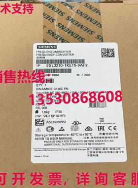原装供应SIEMENS 6SL3210-1KE15-8AF2 INVERTER 6SL32101KE158AF2