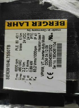 百格拉伺服电机SER3910/4L7SS0TB