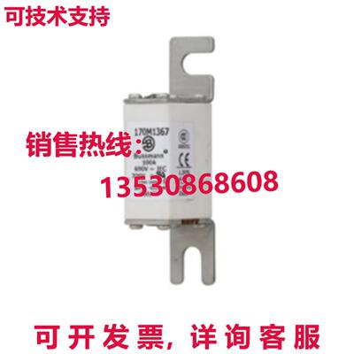 原装供应BUSSMANN 170M1367 熔断器 100A 690VAC