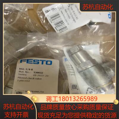 FESTO单向阀530032  HGL-38-B   全新