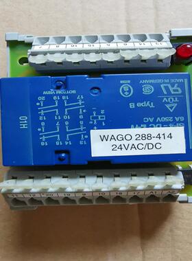 德国万可WAGO继电器接线端子288-414 24VAC/D