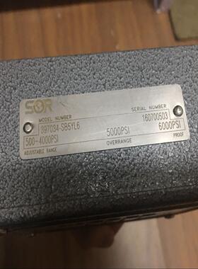 397034-SB5YL6索尔SOR压力开关源头货源差压开关议价