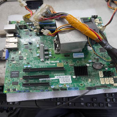 原装正品超微X10SLM-F 1150针MATX服务器小主