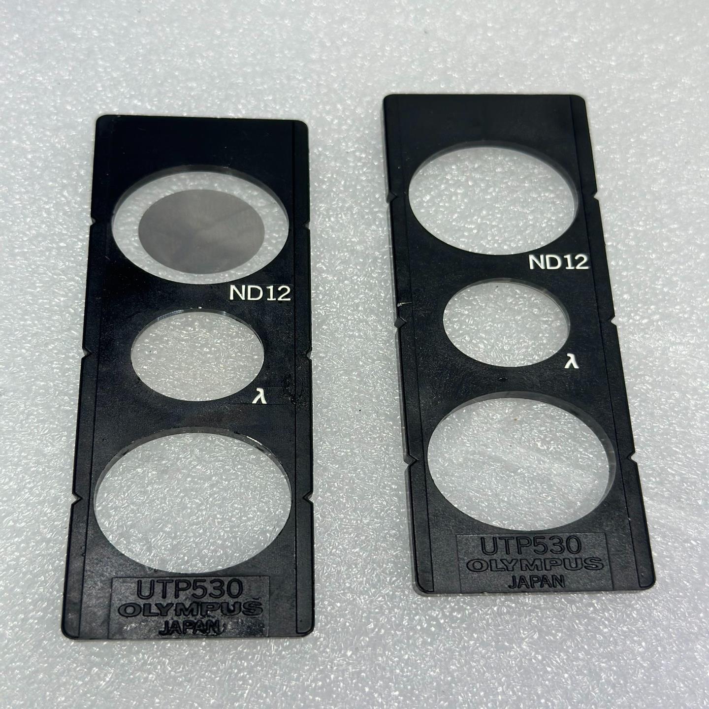 奥林巴斯显微镜滤光片UTP530 现货两片 右边一片缺镜