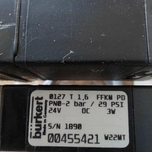 德国宝德burkert电磁阀00455421，组装到设备上，
