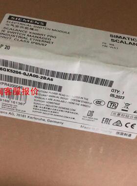 6GK5204-0JA00-2BA6全新未开封，实物拍摄，现