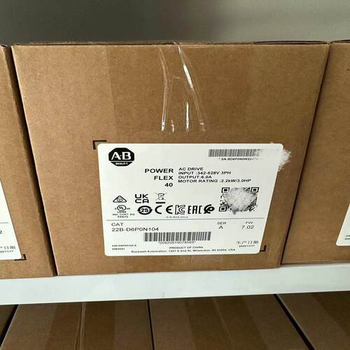 AB罗克韦尔变频器22B-D6P0N104全新原装正品现货，