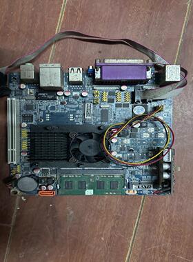 凌动D525 主板 双核四线程 17*17 工控机  银机