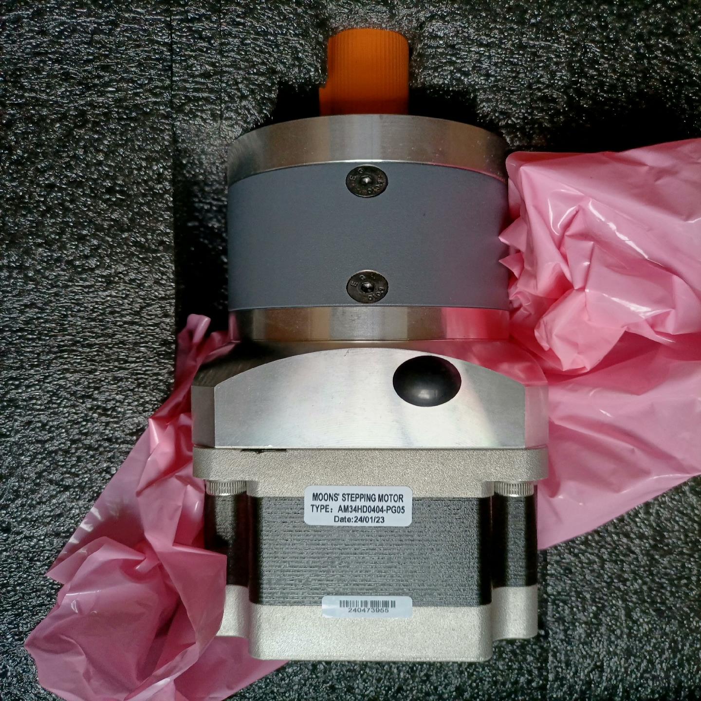 MOONS鸣志步进电机AM34HD0404-PG05，保全新