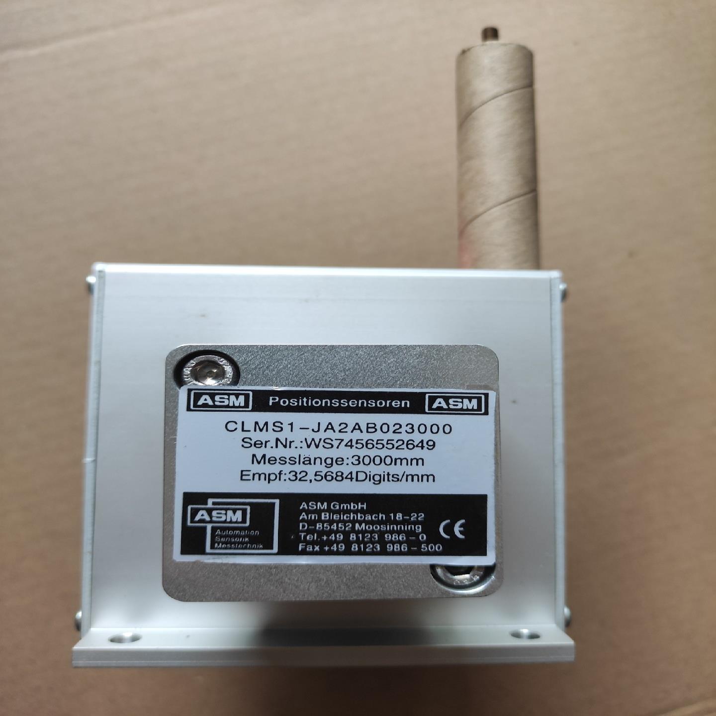 ASM拉绳传感器CLMS1-JA2AB023000，全新无