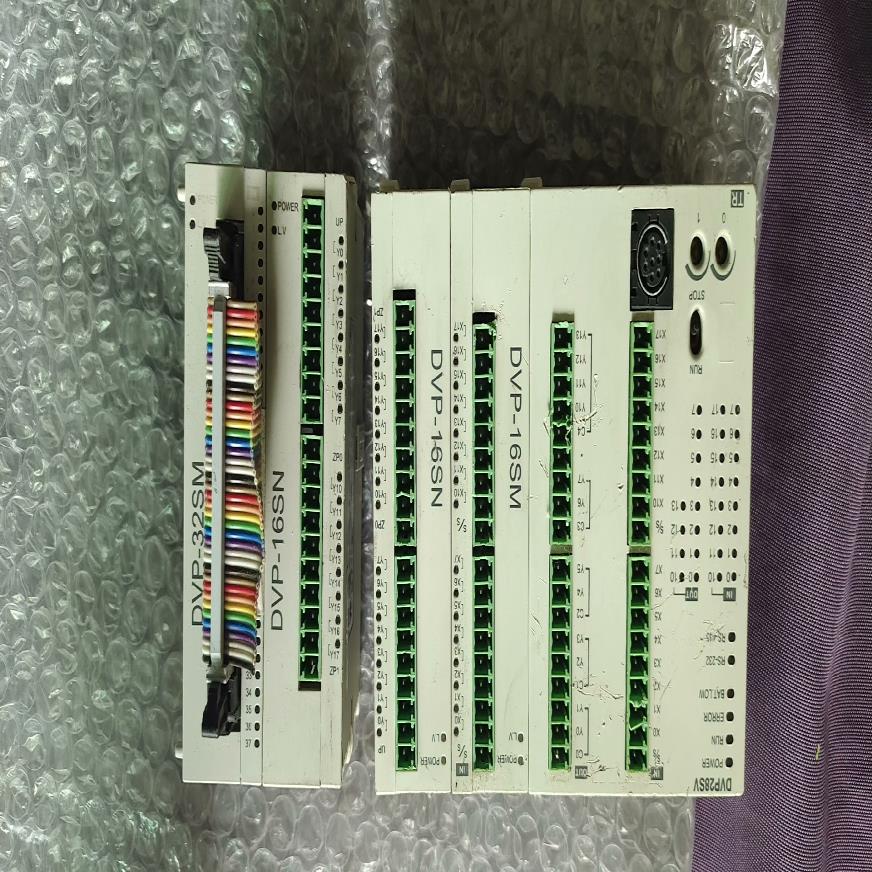（设备配件）拆机台达PLC, DVP28SV11T2, DVP16SN1