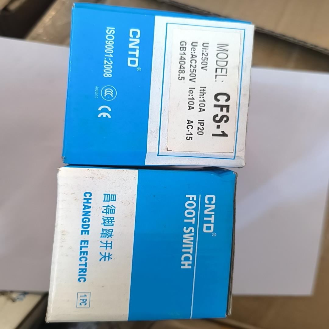 （设备配件）昌得CNTD脚踏开关4个CSF-1一常闭一常开 一个CFS-