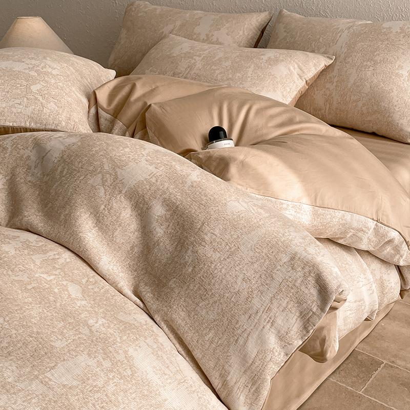 2025秋冬北欧华夫格色织四件套