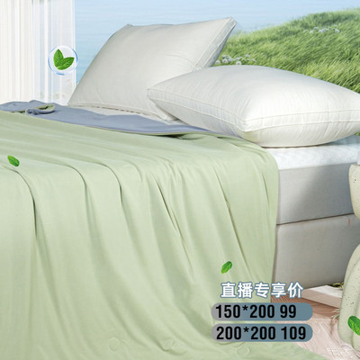 A类凉感丝清新薄荷夏凉被 四色选舒适亲肤透气床上用品