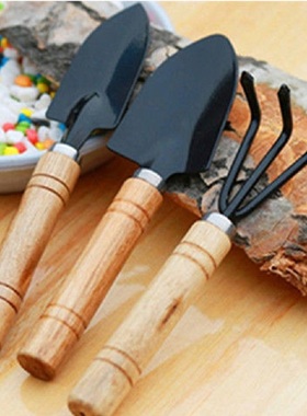 种花工具家用种菜养花园艺松土花铲盆栽花艺种植阳台三件套小铲子