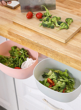 厨房垃圾桶挂式家用可折叠伸缩悬挂家庭水槽水池分类大收纳桶纸篓