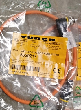 6629217TURCK信号连接线 橘黄色 ~议价