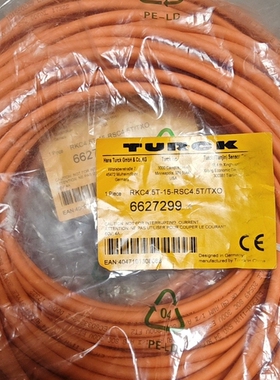 6627299TURCK信号连接线 橘黄色 ~议价