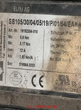 【非标价】ELAU电机SB105/30/08/05/19/S/01/6