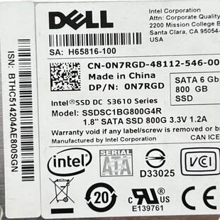1.8寸 S3610 英特尔s3610 800G DELL版
