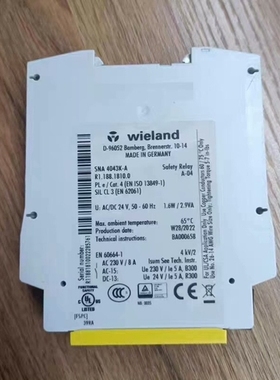 德国WIELAND安全继电器SNA 4043K SNA40 ~议价