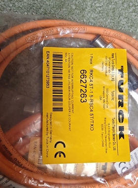 6627263TURCK信号连接线 橘黄色 ~议价