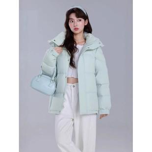 亮世秋新款羽绒服男女短款加厚立领面包情侣宽松中戏官方旗舰店