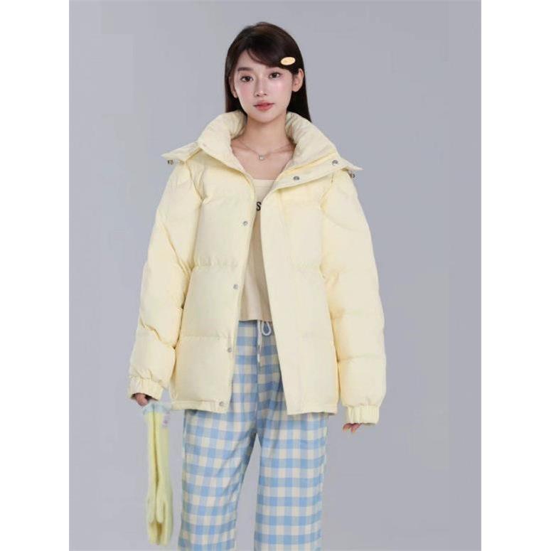 亮世秋羽绒服男女短款冬季加厚立领面包情侣宽松中戏官方旗舰店