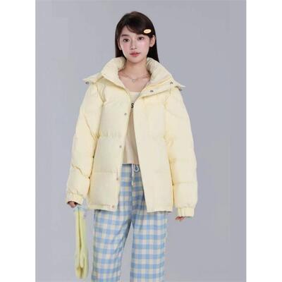 亮世秋羽绒服男女短款冬季加厚立领面包情侣宽松中戏官方旗舰店